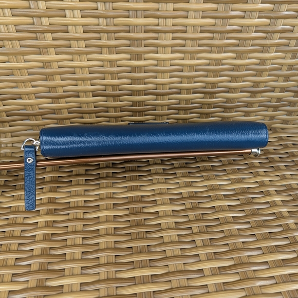 Kate Spade Grove Street Neda Leather Wrap Around Wallet Blazer Blue - Picture 6 of 16